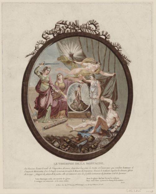 "Le triomphe de la Montagne", éditions La c.enne [la citoyenne] Bergny, Paris, 1793