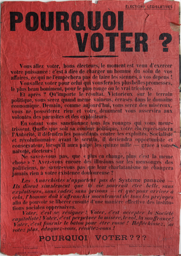 affiche "Pourquoi voter ?" (1910)