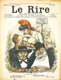 Le bouquet des maires par Charles Léandre